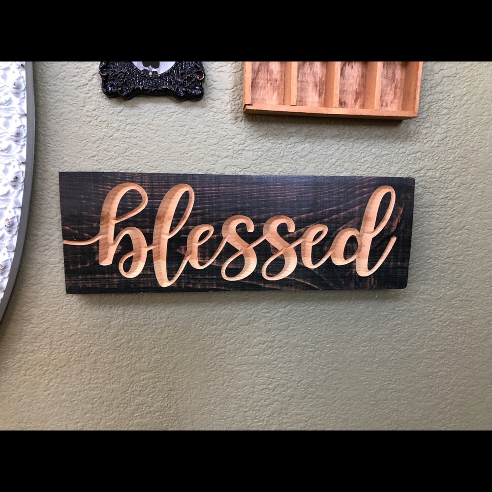 “Blessed” wall decor